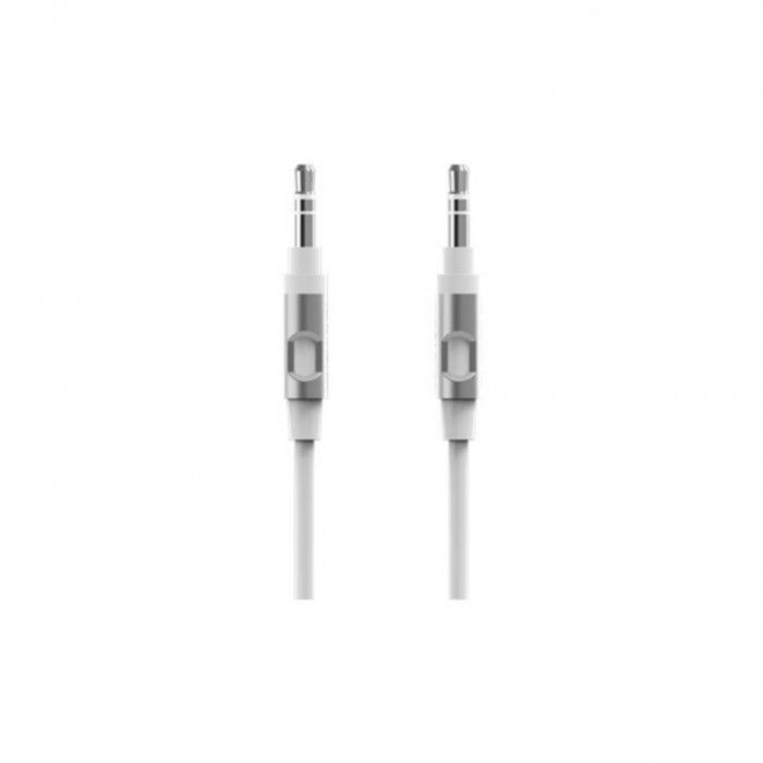 Auxiliary cable 1.2mt Monster jack White/Grey
