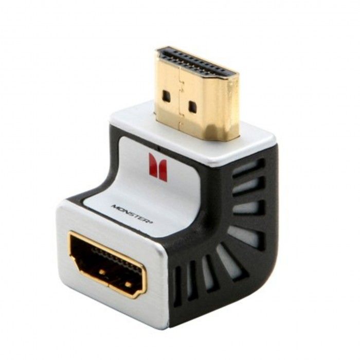 Monster Angular Male to Female HDMI Adapter